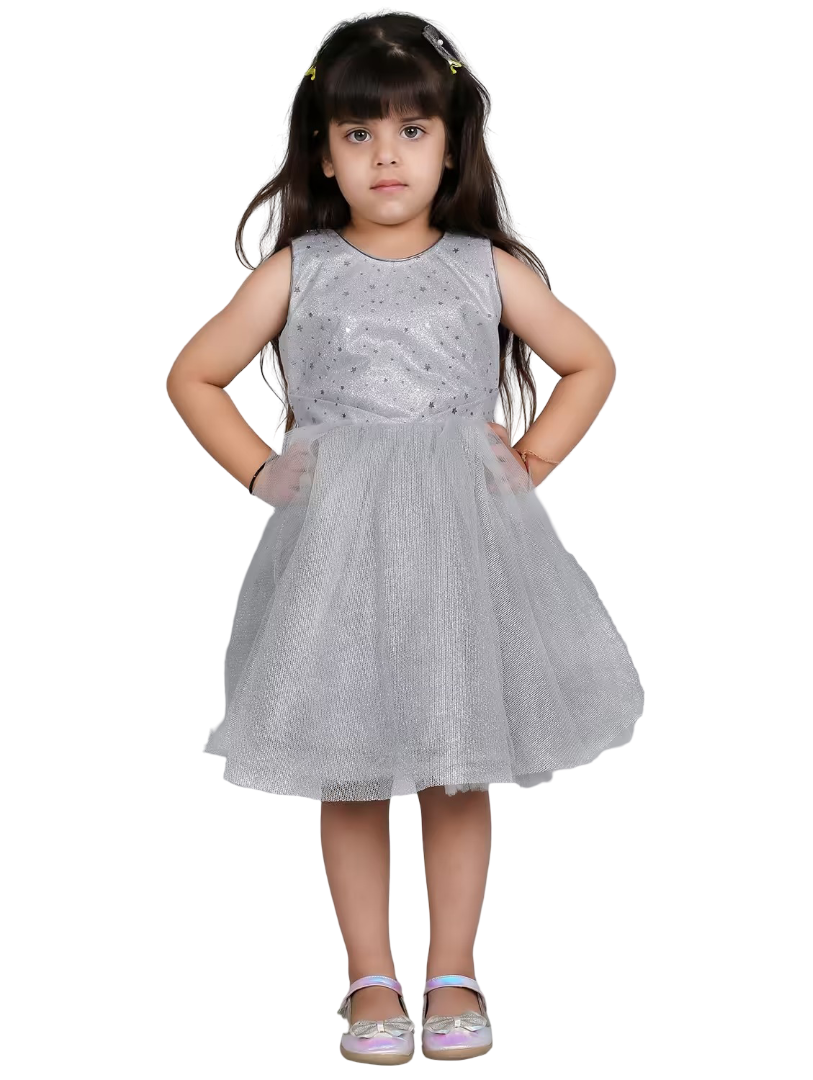 Girls round neck sleeveless frock